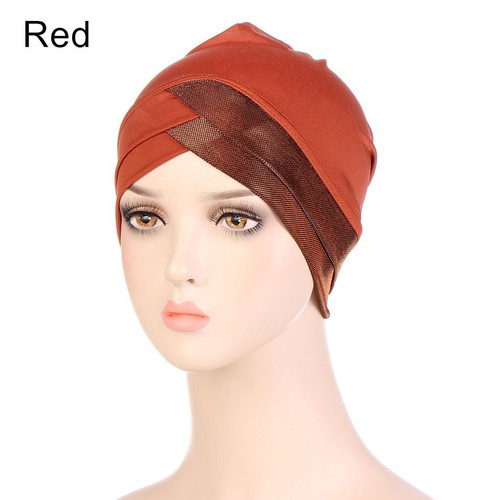 Head Scarf Stretch Wrap Muslim Beanie Hat Hijab Cap Turban Hat Chemo Cap - Picture 15 of 19