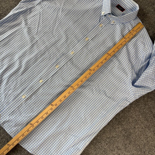 UNTUCKit Shirt Mens 3XL Long Sleeve Plaid Blue Green - 第 5/7 張圖片