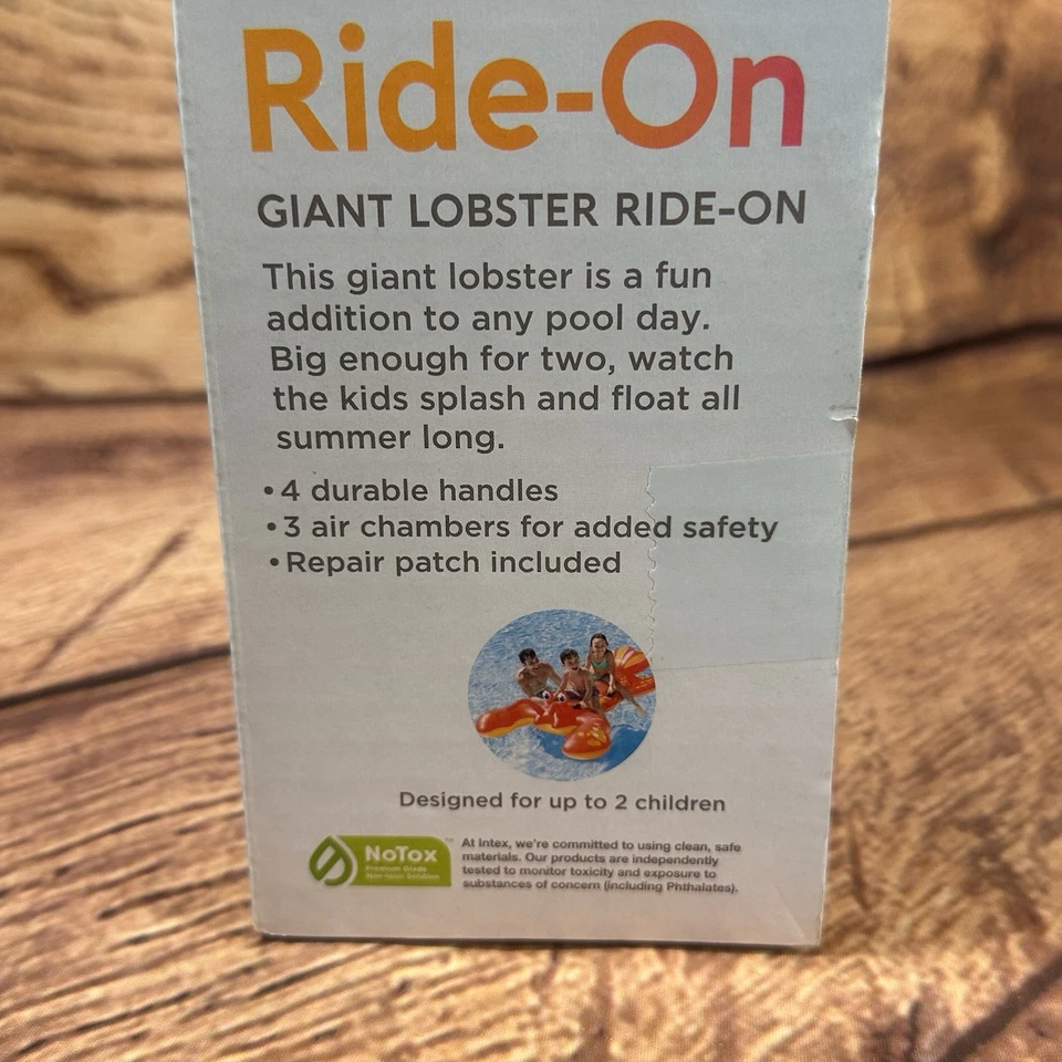 Intex Giant Lobster Inflatable Ride On Pool Toy Raft Float  84" x 54" ages 3+ - Image 4 of 4