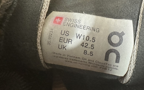 On Cloud Shoes Womens Size 10.5 Rock Rose Cloudflow Running Athletic Sneakers - Picture 9 of 14