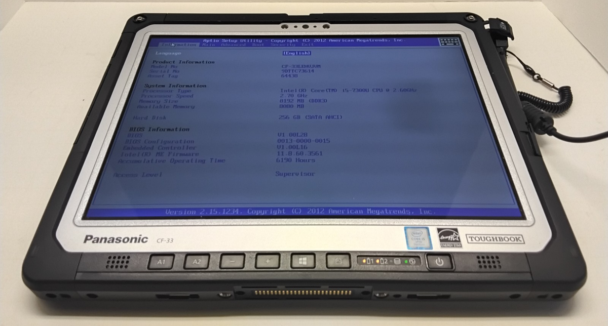 Panasonic Toughbook CF-33 i5-7300U 8GB RAM-256GB SSD| Win 11 Pro