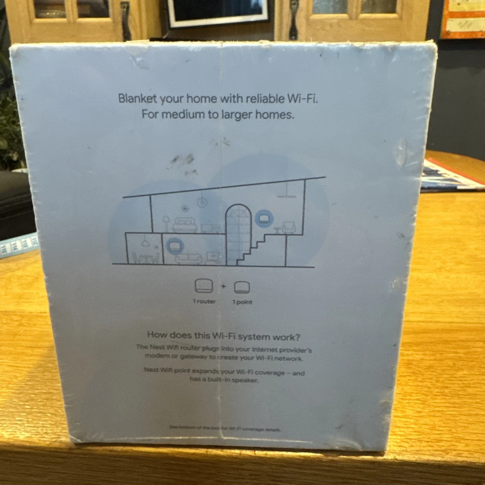 New and sealed box, Google Nest Wifi Dual-Band Mesh Router and access point  - Image 2 of 4