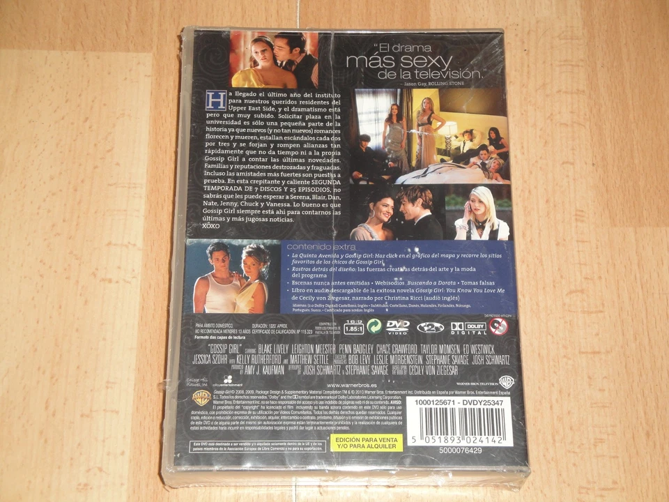 GOSSIP GIRL TEMPORADA 2 SERIE DE TV ESTADOUNIDENSE EN DVD NUEVA PRECINTADA - Imagen 2 de 2