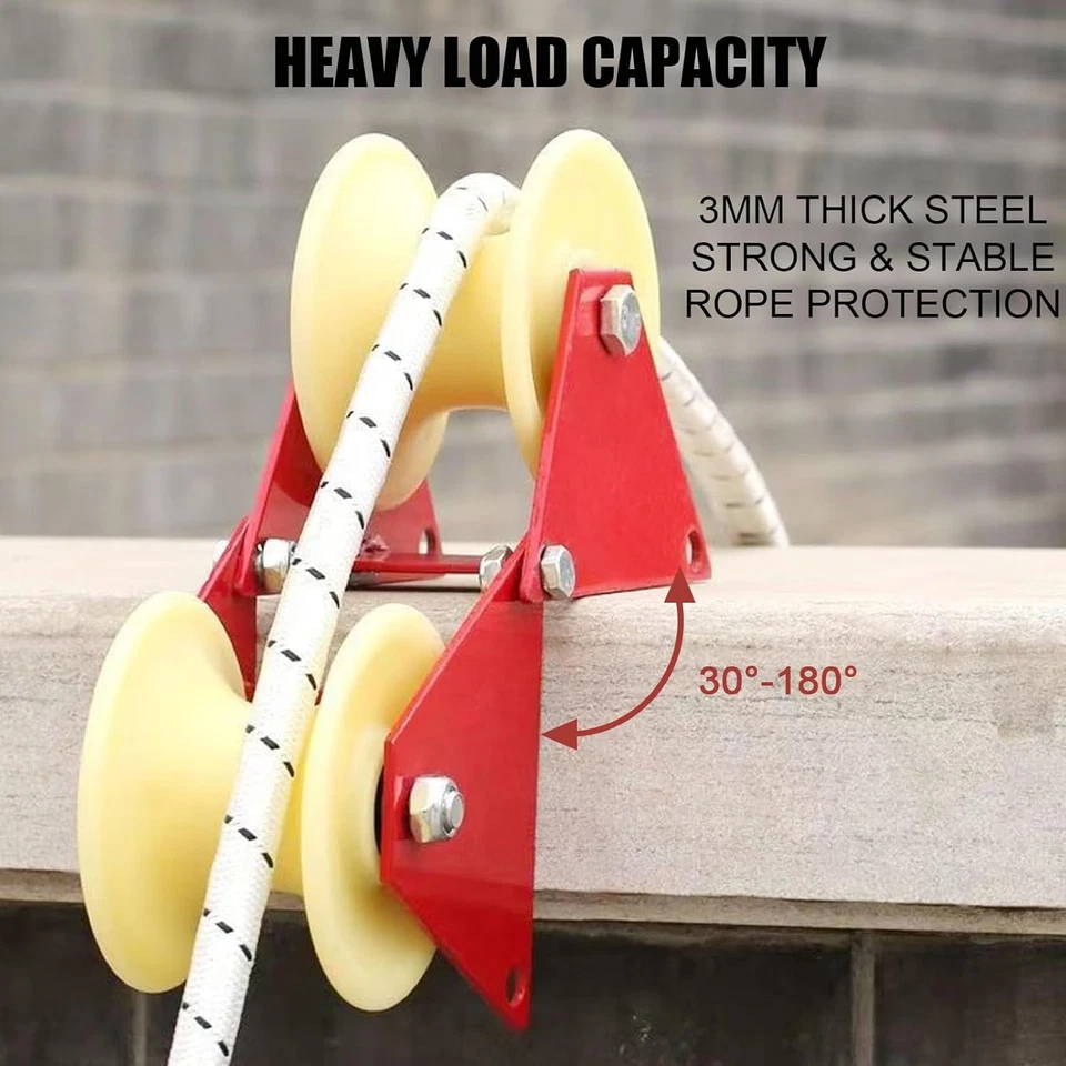 Sistema de poleas de elevación techo, bloque de cuerda y sistema de poleas de aparejo para elevación Foto 3 de 4