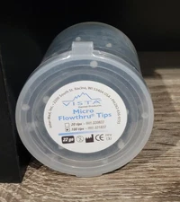 Micro Flow Thru Tips 321822 Vista Dental Products- 100 Count Jar
