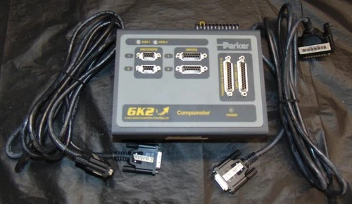 Parker 6K2 Compumotor 2 Axis Servo Stepper Controller with 2 Cables