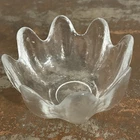 Blenko Handcraft Small Lotus Bowl Hand Blown 8 Petal 5.5” Wide MCM Art Glass