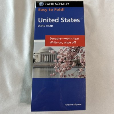 Rand McNally Easy to Fold Map USA 2013   Laminated Write On Wipe Off