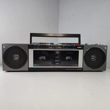 AIWA CS-W330H Vintage Boombox 4 Band Stereo Radio Cassette Recorder Tested Works