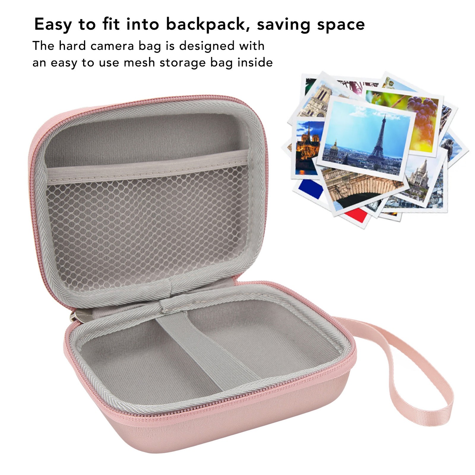 Camera Protective Bag PU Leather Digital Camera Hard Case For Mini Link