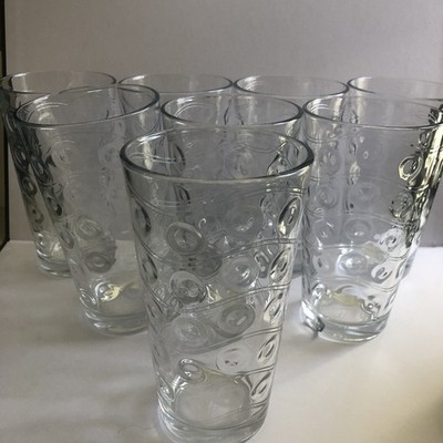Pasabache Circleware 40170 Cosmo Highball Drinking Glasses Tumblers Set of 8