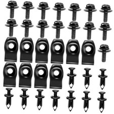 35PCS Engine Under Cover Splash Shield Guard Body Bolts, Bumper Fender Liner