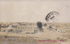RPPC Doland South Dakota Spink County 1907 by Edna C Wood Real Photo Postcard