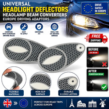 Universal Headlight Deflectors Headlamp Beam Converters Europe Driving Adaptors