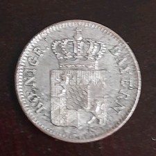 Königreich Bayern, Maximilian 1848-64 1 Kreuzer 1856, glatter Rand !
