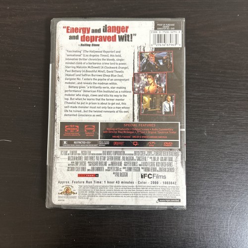 Gangster No. 1 DVD, 2002 Paul Bettany Malcolm McDowell FACTORY SEALED BRAND NEW - Bild 2 von 2