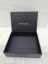 Authentic Prada Black Empty Gift Box  5.5 x 4.5x 1.5
