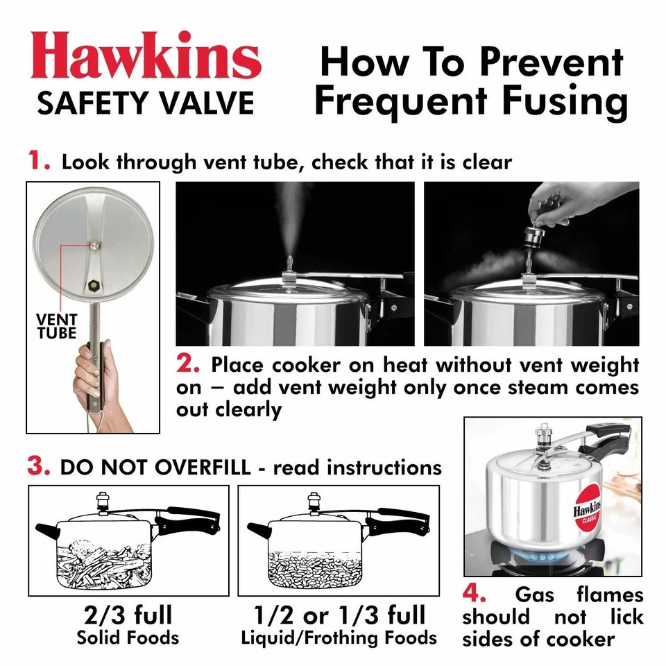 (Set Of 3) Hawkins Safety Valve For All Type Pressure Cooker 1.5 Ltr To 22 Ltr  