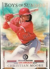 2025 Panini Boys of Summer - Christian Moore, Christian Moore #100 /249 (RC)