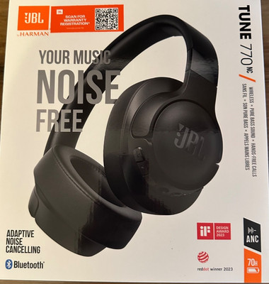 JBL Tune 770NC Noise Cancelling Wireless Bluetooth Kopfhörer Schwarz Original 100%