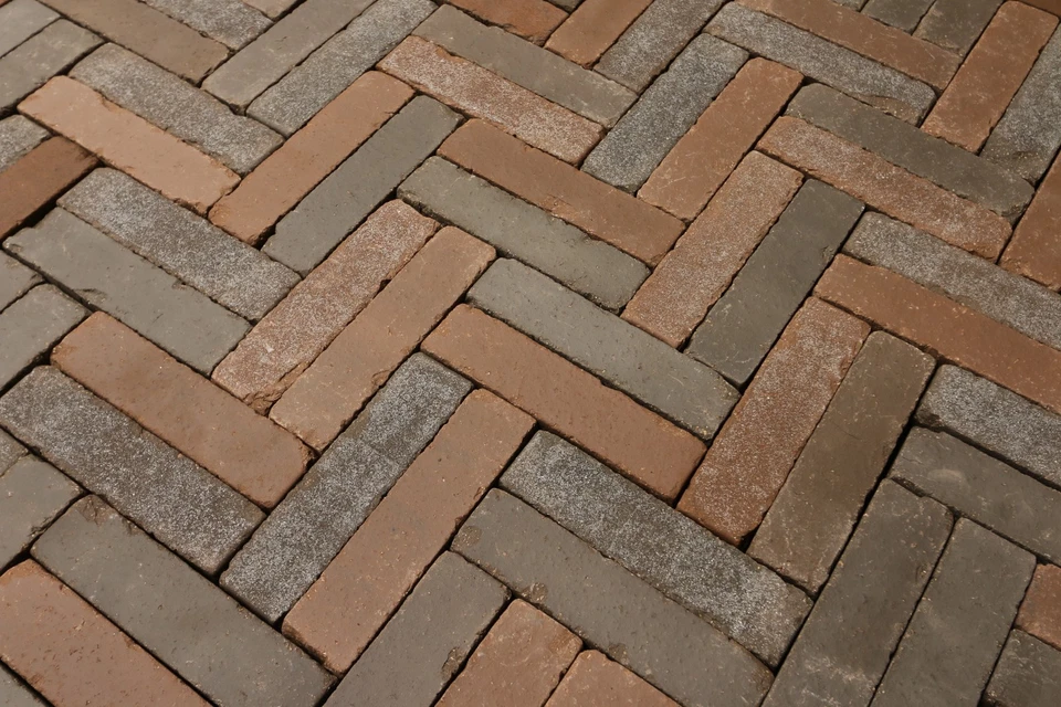 Pflasterklinker Oostende rot bunt getrom. Waaltjes Klinkerpflaster Sonderfarbe - Bild 2 von 2