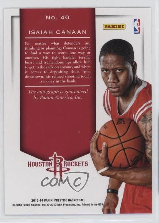 2013 Prestige Prestigious Premieres Signatures Isaiah Canaan #40 Rookie Auto RC - Image 2 of 2