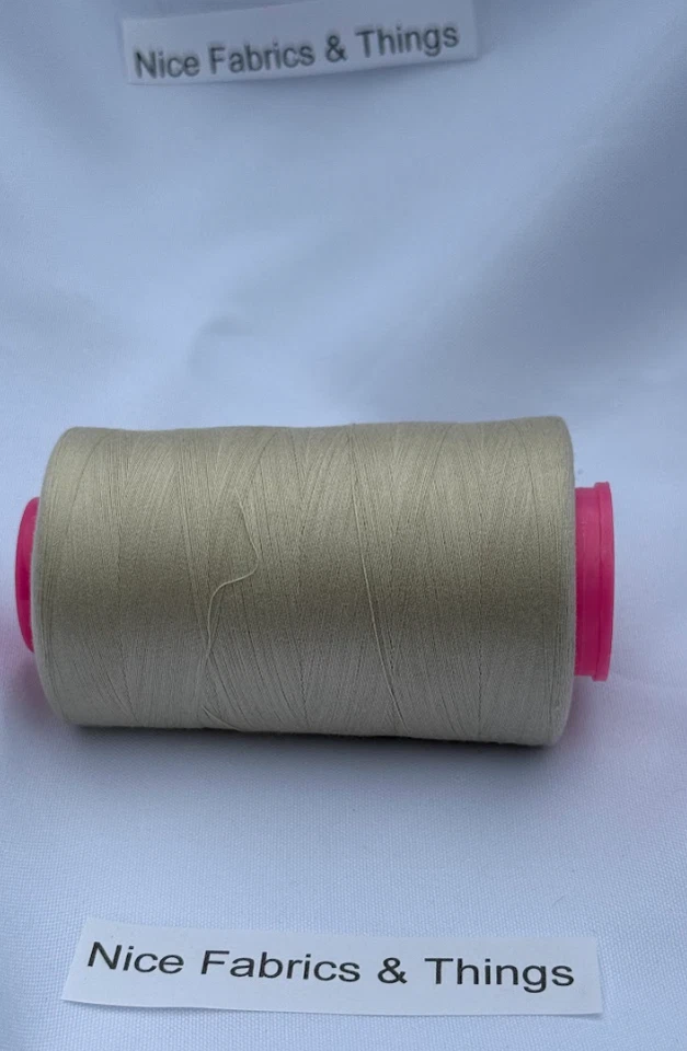 50 Spools - Light Yellow A121 Multi Purpose Sewing Thread - Image 2 of 3