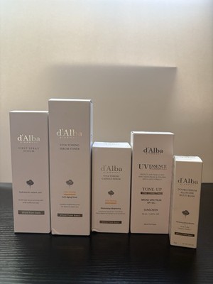 D Alba Vita Toning Skincare Bundle (Serum, Toner, Cream, Sunscreen, Balm)