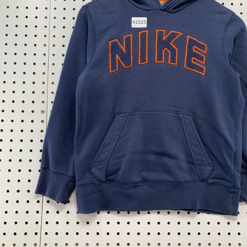 Nike Hoodie Sweatshirt Youth Small Size 8 Blue Orange Embroidered 17.5x21 - Picture 8 of 15