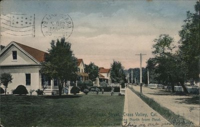 Grass Valley, California CA Residential area of Valley, (Auburn St. looking