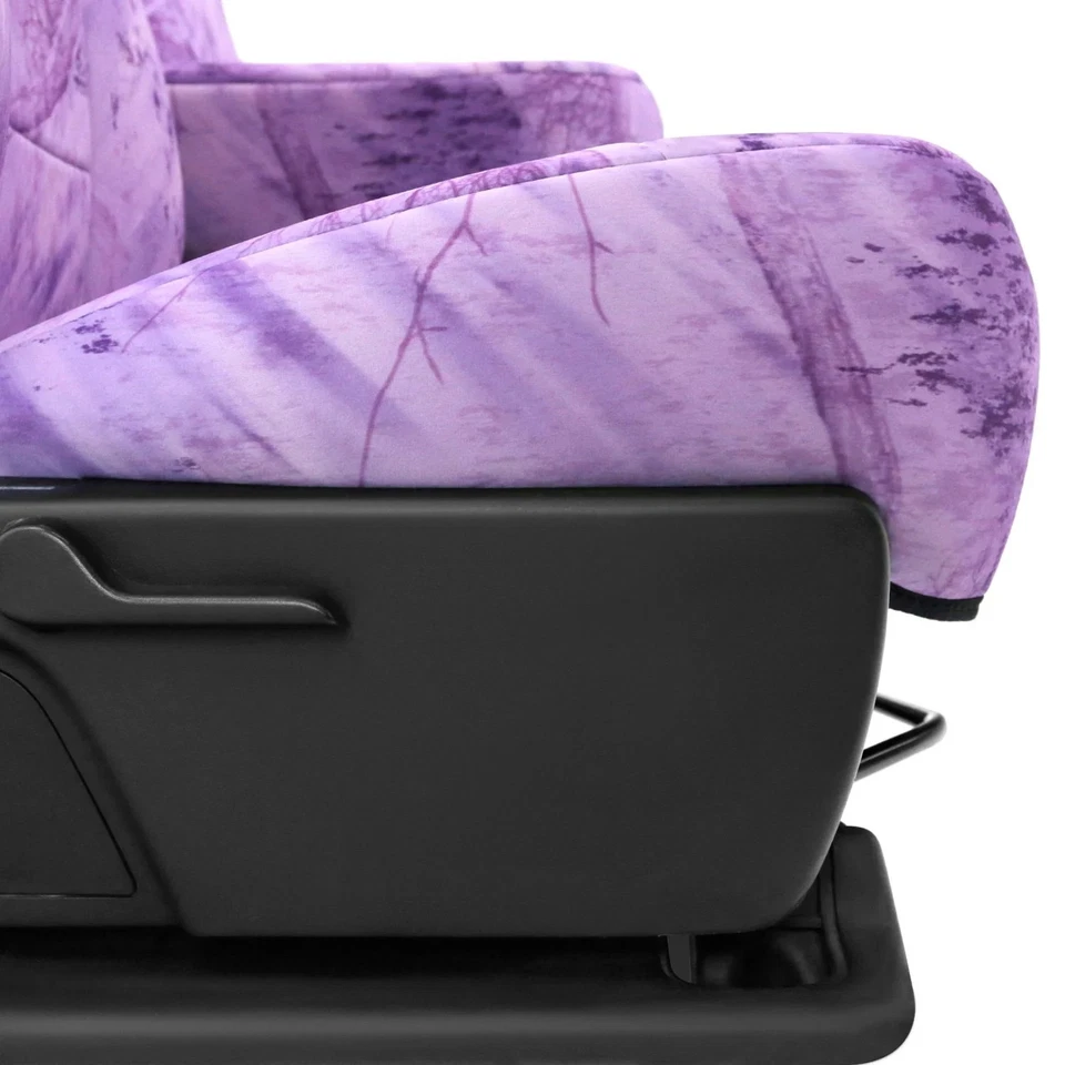 For Toyota Prius C 12-19 Seat Cover Realtree Fishing 1st Row Camo Light Purple Foto 2 de 4