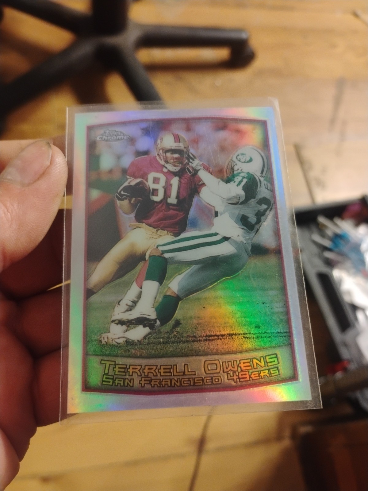 Terrell Owens 1999 Topps Chrome Refractor #65 Pre-owned