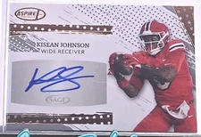 2025 Sage Aspire Bronze Foil Rookie Auto Kisean Johnson ASP-KJ2 Cleveland Browns
