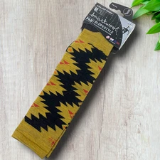 NEW Smartwool PhD Ski Socks Light Cushion Sz M Over The Calf Aztec Sunglow NWT