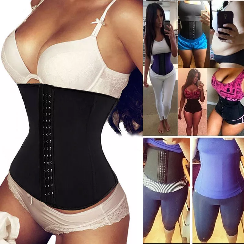 Fajas Colombian Slim Body Shaper Waist Trainer Gym Cincher Girdle LATEX  Reductor