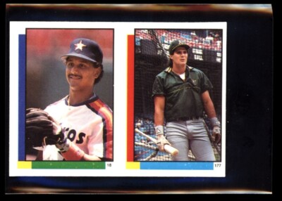 JOSE CANSECO 177 1990 Topps Yearbook Stickercard Ramirez 18 Howell 32