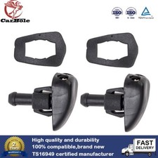 2x Black Plastic Car Auto Window Windshield Washer Spray Wiper Sprinkler Nozzle