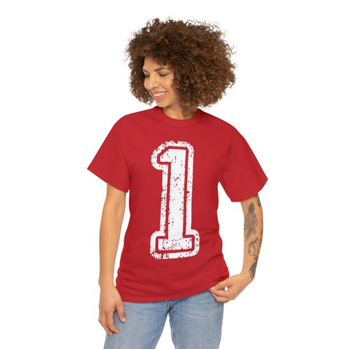 Number 1 Jersey Graphic Tee Shirt, S-5XL - Picture 16 of 17