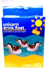 Unicorn Floating Drink Holder 3 floats per box
