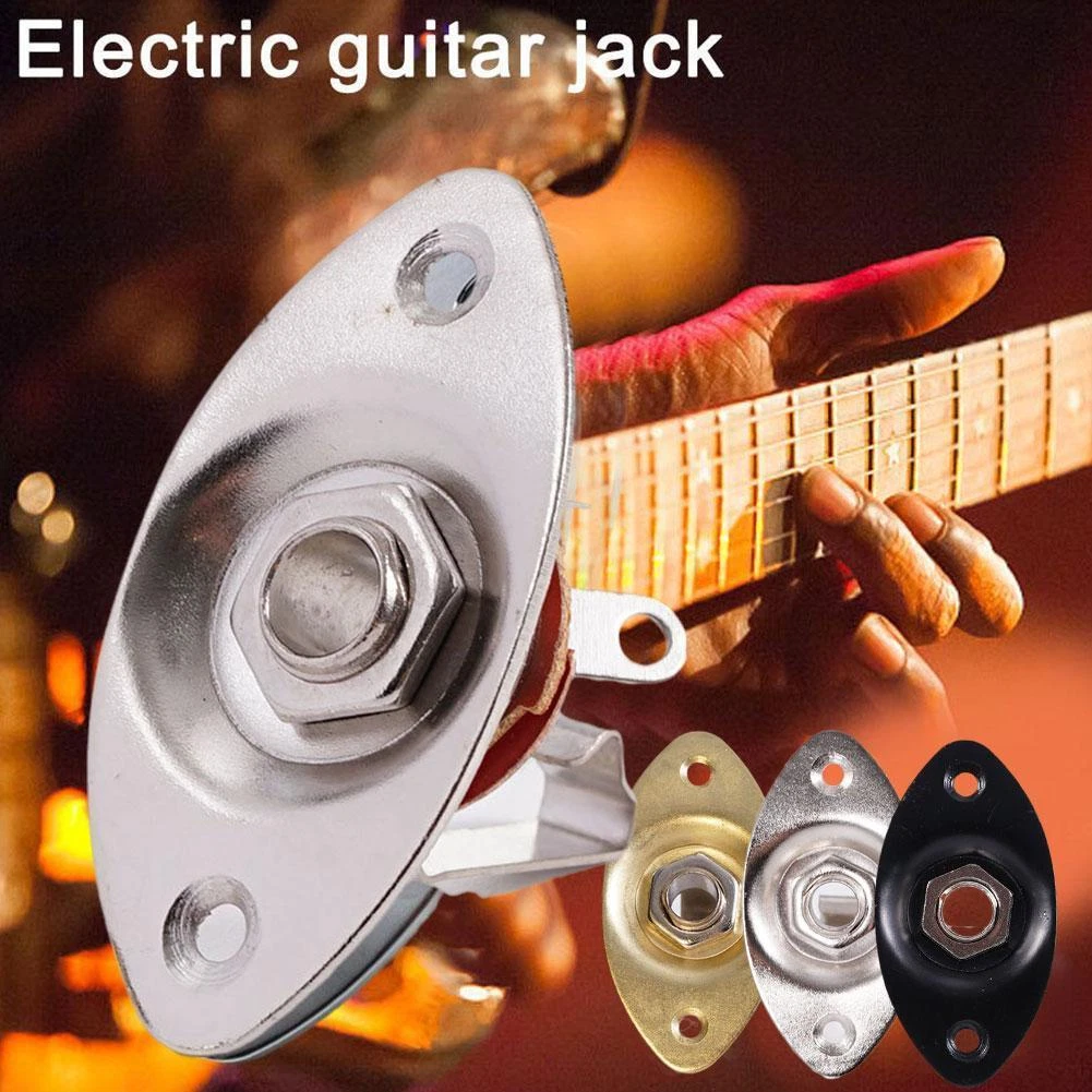 Electric Guitar Jack Guitar Output Jack Plate Choose New Screw Eye With F5T0