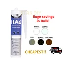 Bond It BDHA6 HA6 RTV Marine Grade Silicone Seawater Gasket Sealant Clear Black