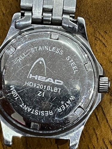 Vintage Head HD1201BLBT Date Dial WR100M Quartz Ladies Bracelet Watch -Working - Picture 6 of 7