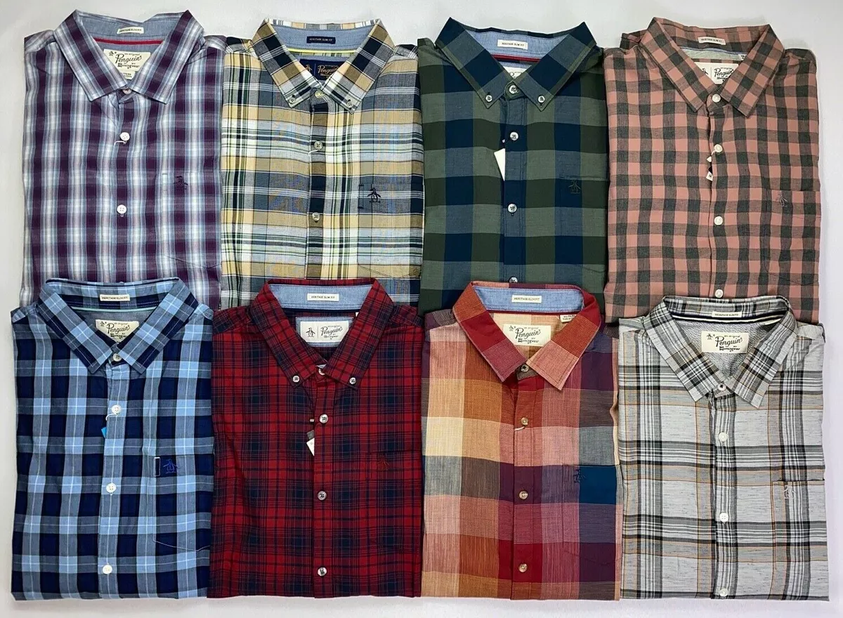 Penguin heritage slim fit long store sleeve shirt