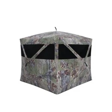 2 Person Hub Hunting Ground Blind Large Shooting Light Portable Rear Peak Window
