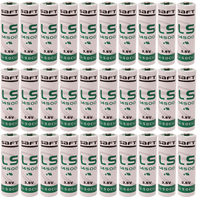 30Pcs for LS14500 AA LiSOCl2 3.6V 2450mAh Li-Battery for PLC Machine Backup