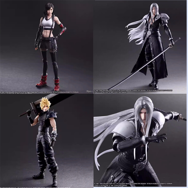 Final Fantasy VII Remake Sephiroth Cloud Tifa PVC Action Play Arts Kai Figure