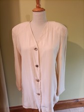Pure Silk Ivory Ladies Jacket New With Tags Size 8/10