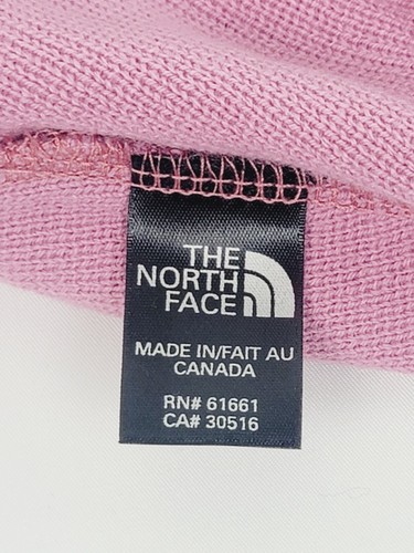 The North Face Youth Kids Girls Warm Winter Beanie Hat One Size Pink Flower - Picture 5 of 14