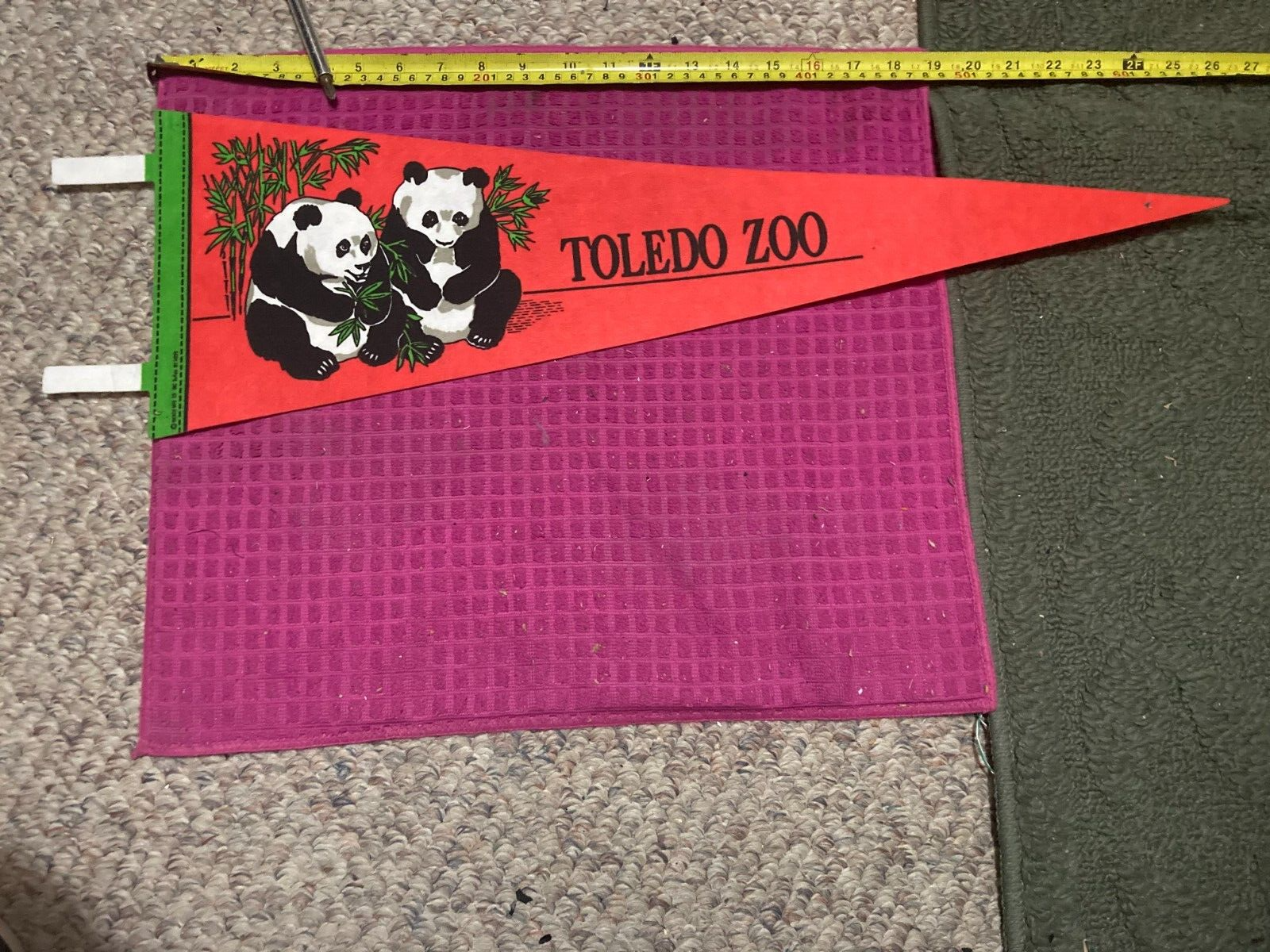 Vtg - Toledo Zoo Ohio Souvenir Pennant Banner Flag - Panda Bears - Fast  Shipper | Ebay