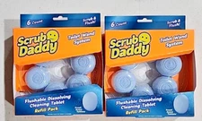 6x2 Scrub Daddy Flushable Dissolving Cleaning Tablets Refill Pks for Wand System